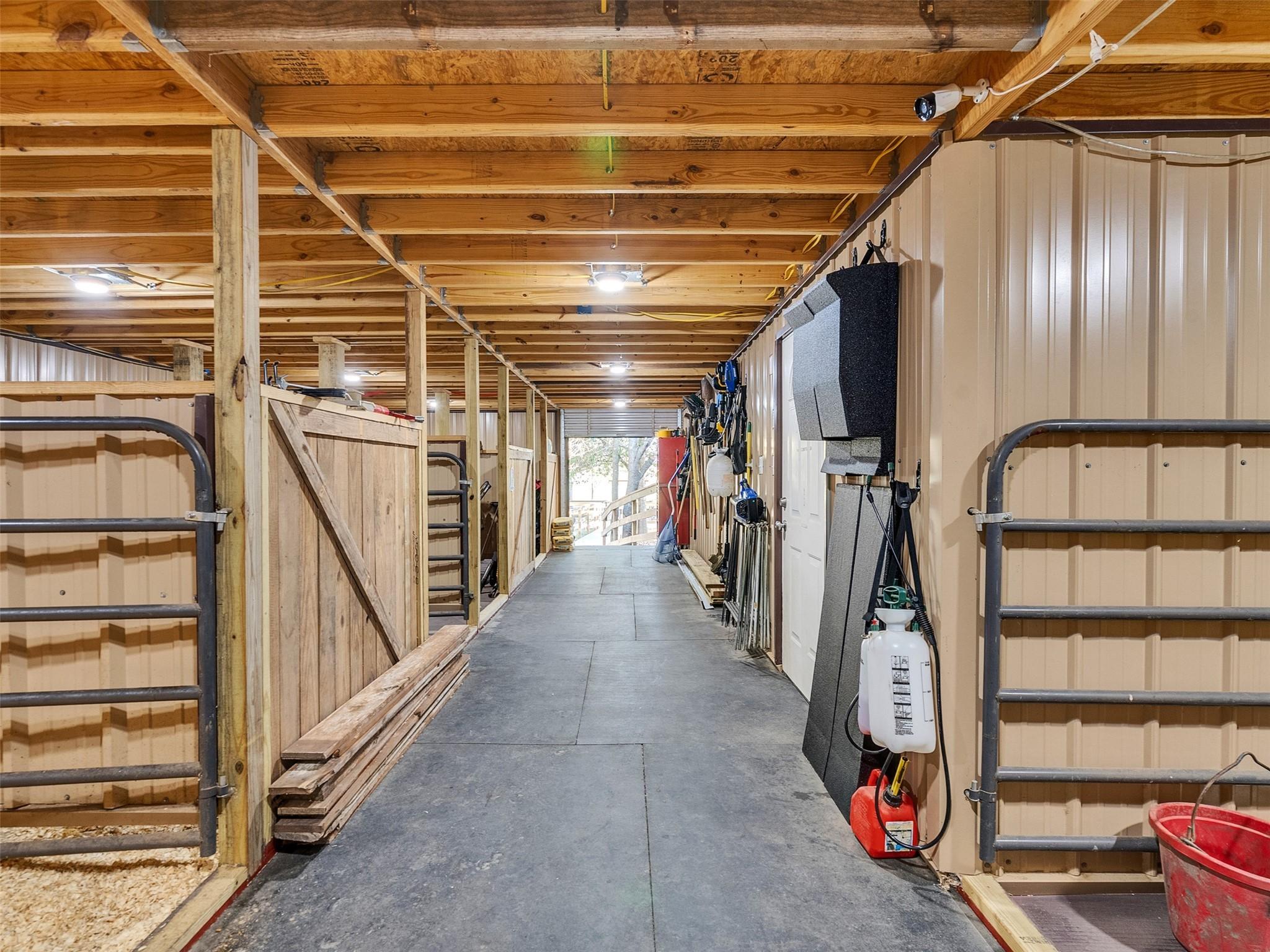 Image 2: Climate-controlled horse stalls in the barn.