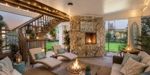 Image 4: virtually staged outdoor patio