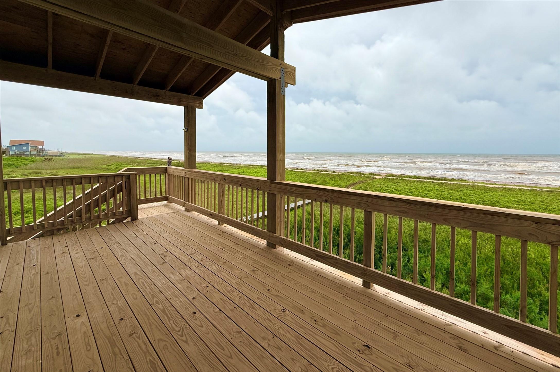 Image 2: East view from Spacious Beach Side Deck.