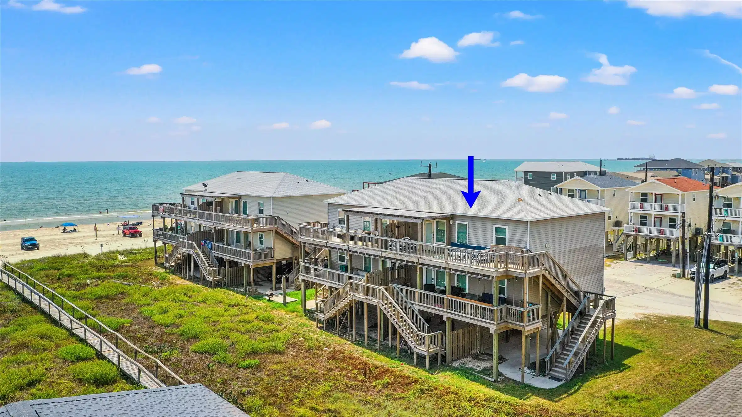 Image 1: Unit A is located upstairs with great views and a