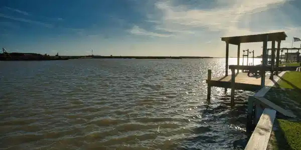 Image 4: View from the waterfront lot with bulkhead