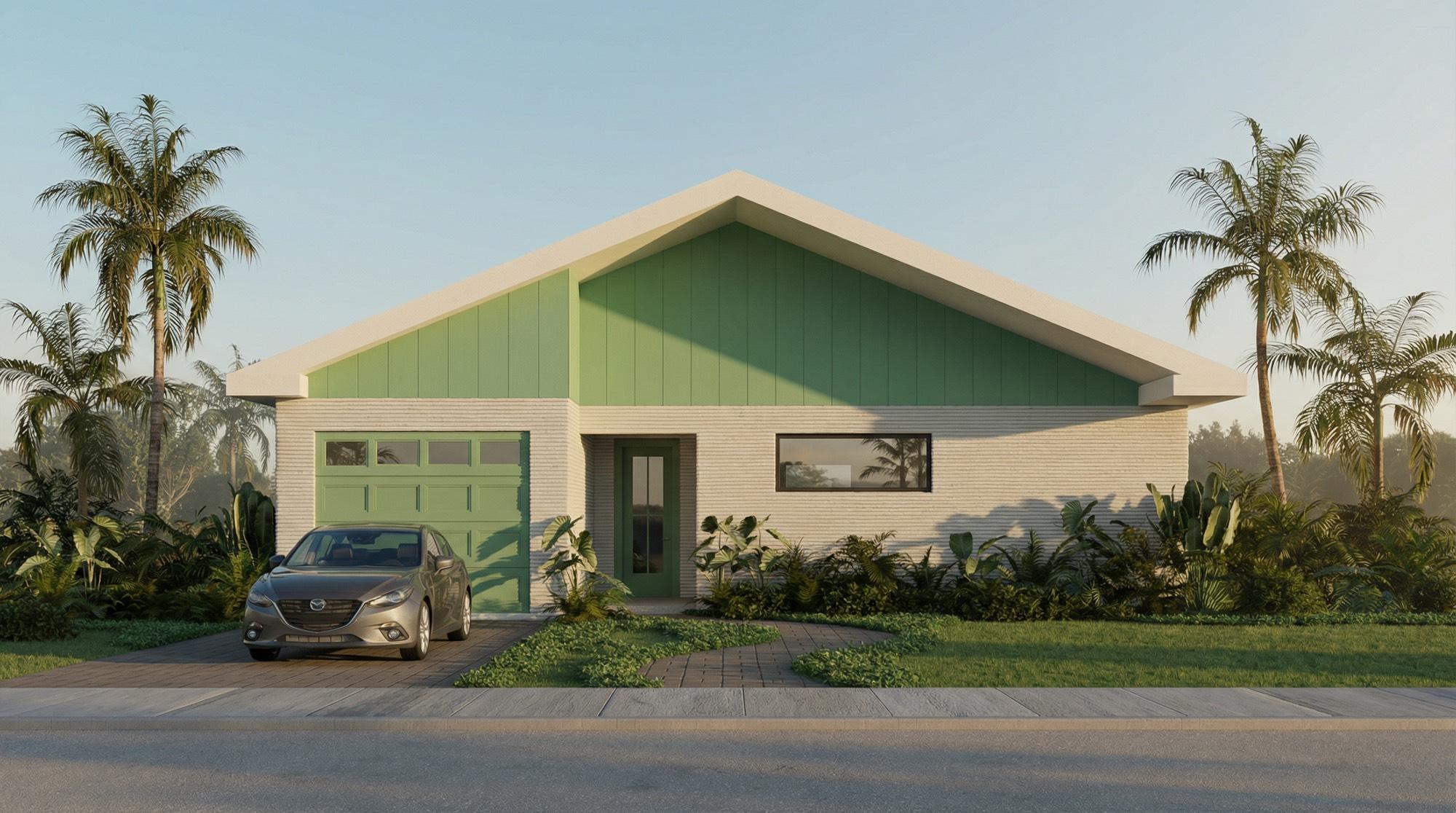 Image 2: Rendering of the home how it will look once comple