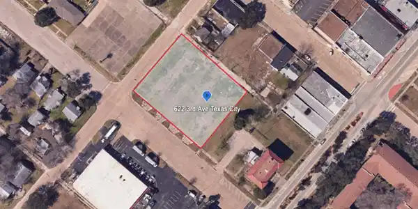 Image 2: Closer top-down view of the property showing open