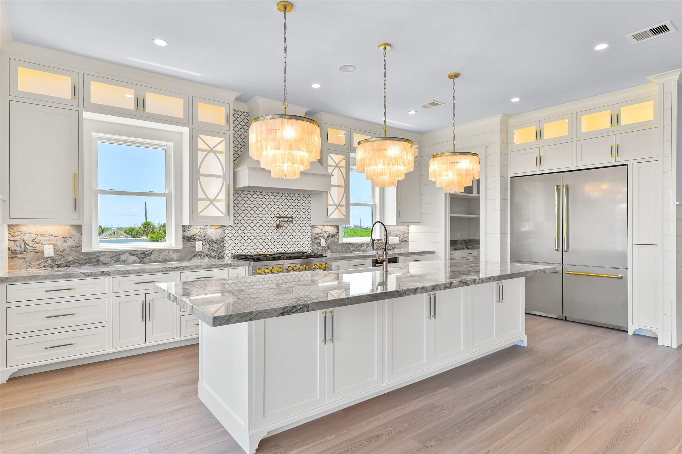Image 4: Another angle of this STUNNING CHEF&rsquo;S KITCHEN, whe