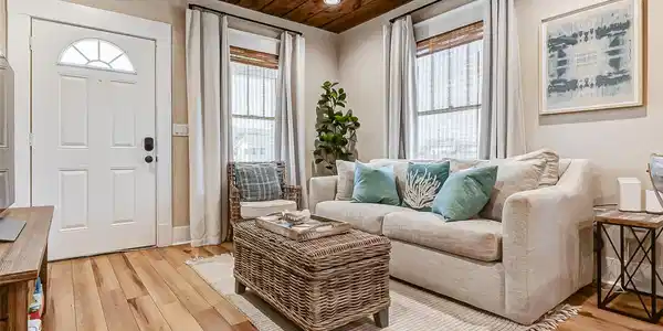 Image 2: Soft natural light fills the living space, enhanci