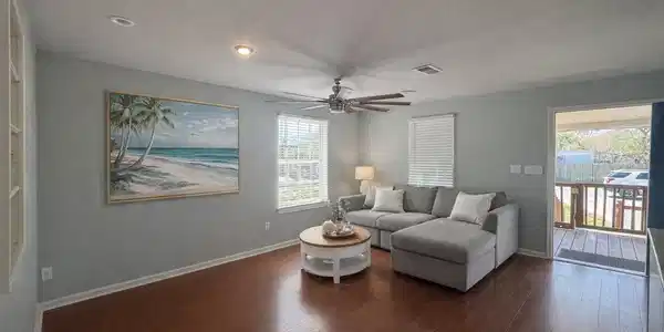 Image 3: Walk into the spacious living area that is open to