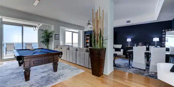 Image 4: The open-concept layout offers several inviting sp