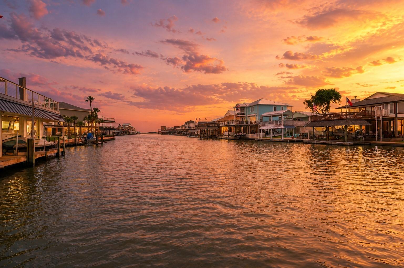 Image 3: Wide canal view showcasing surrounding waterfront