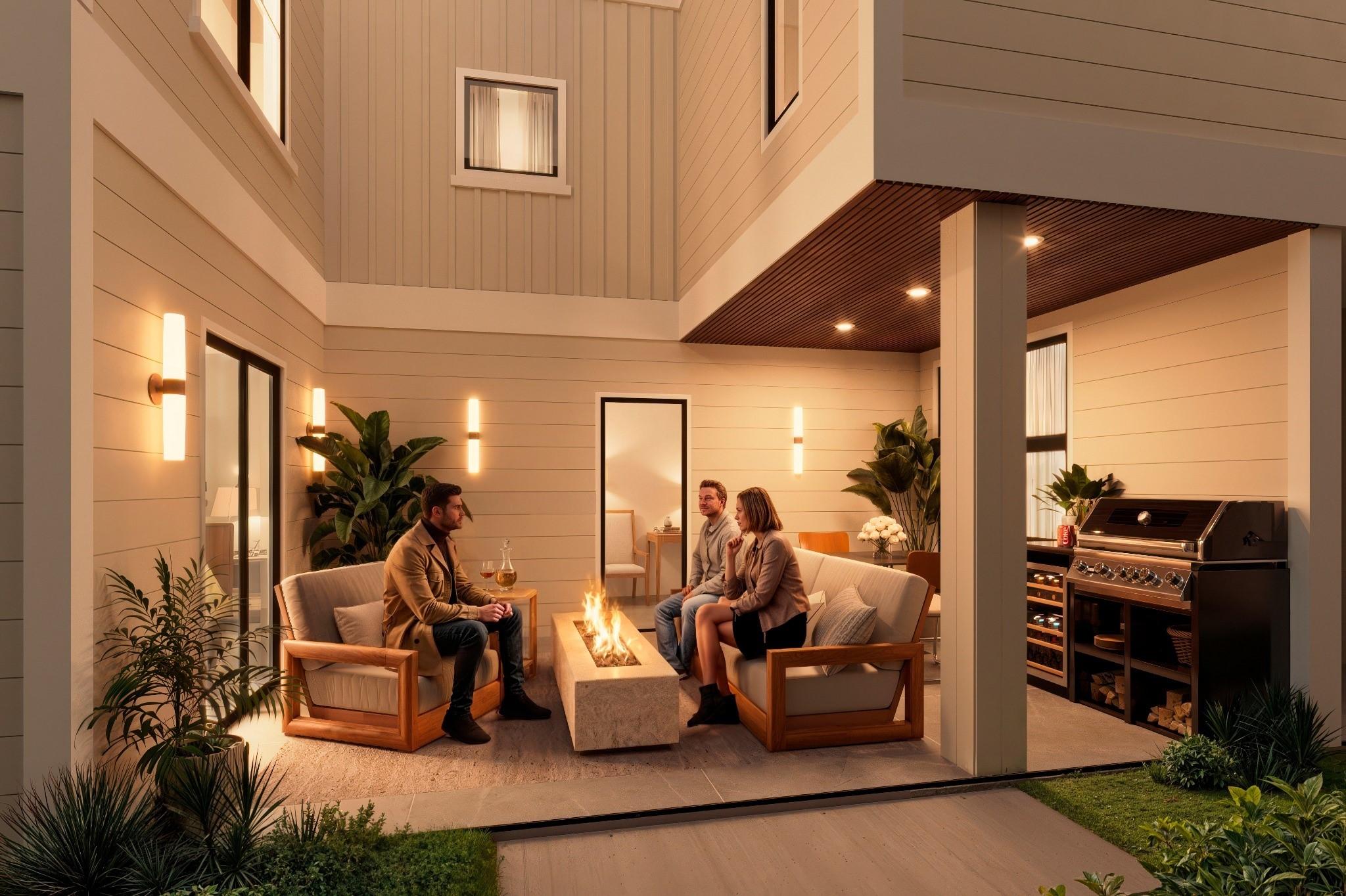 Image 3: Private courtyard designed for entertaining and in