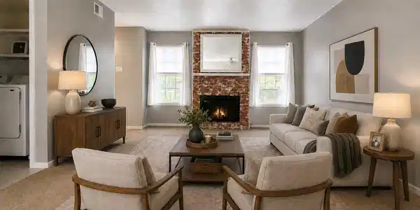 Image 2: FAMILY ROOM - VIRTUALLY STAGED