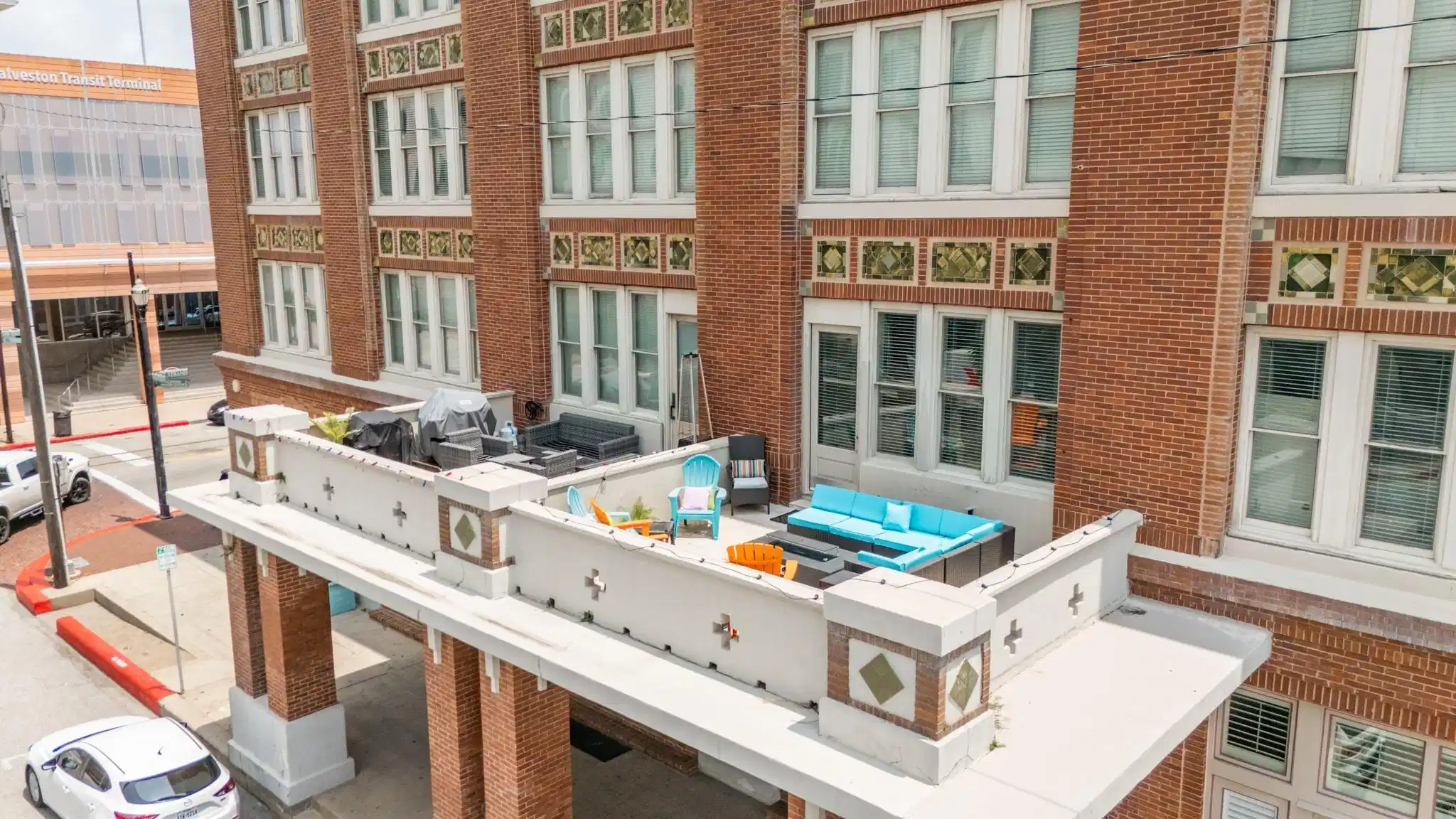 Image 1: Welcome to your Oversized private balcony in the h