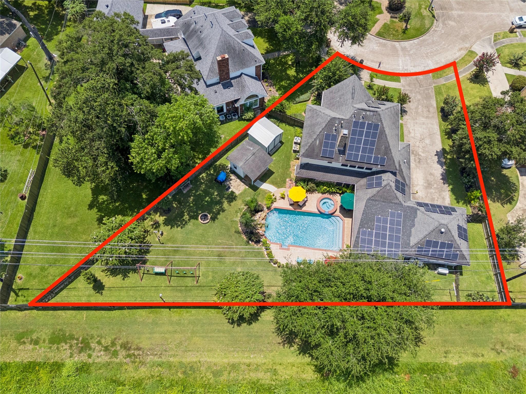 Image 3: Aerial Pool View