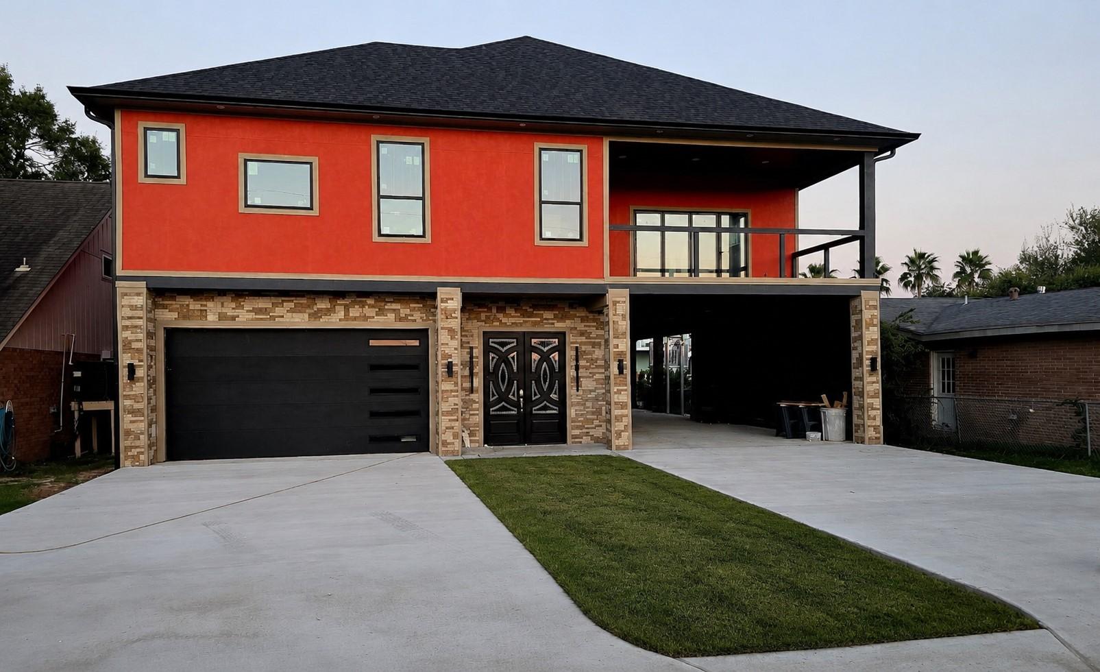 Image 1: This modern two-story home features &nbsp;a spacious fr