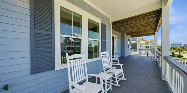 Image 3: Large covered deck greets you and guests