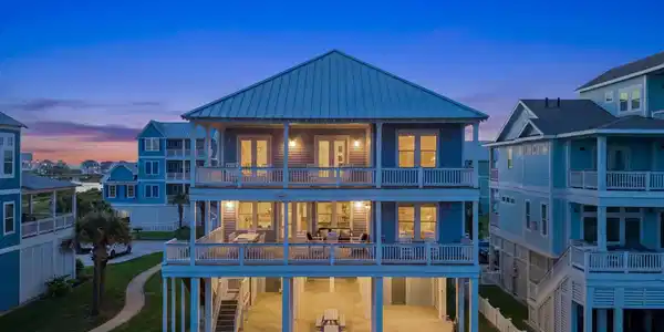 Image 4: The covered balconies and patio double the size of