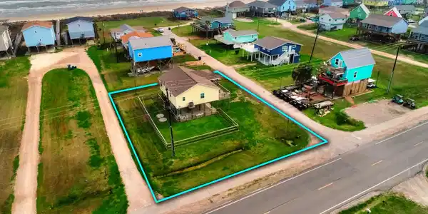 Image 2: Aerial perspective showcasing the home's proximity
