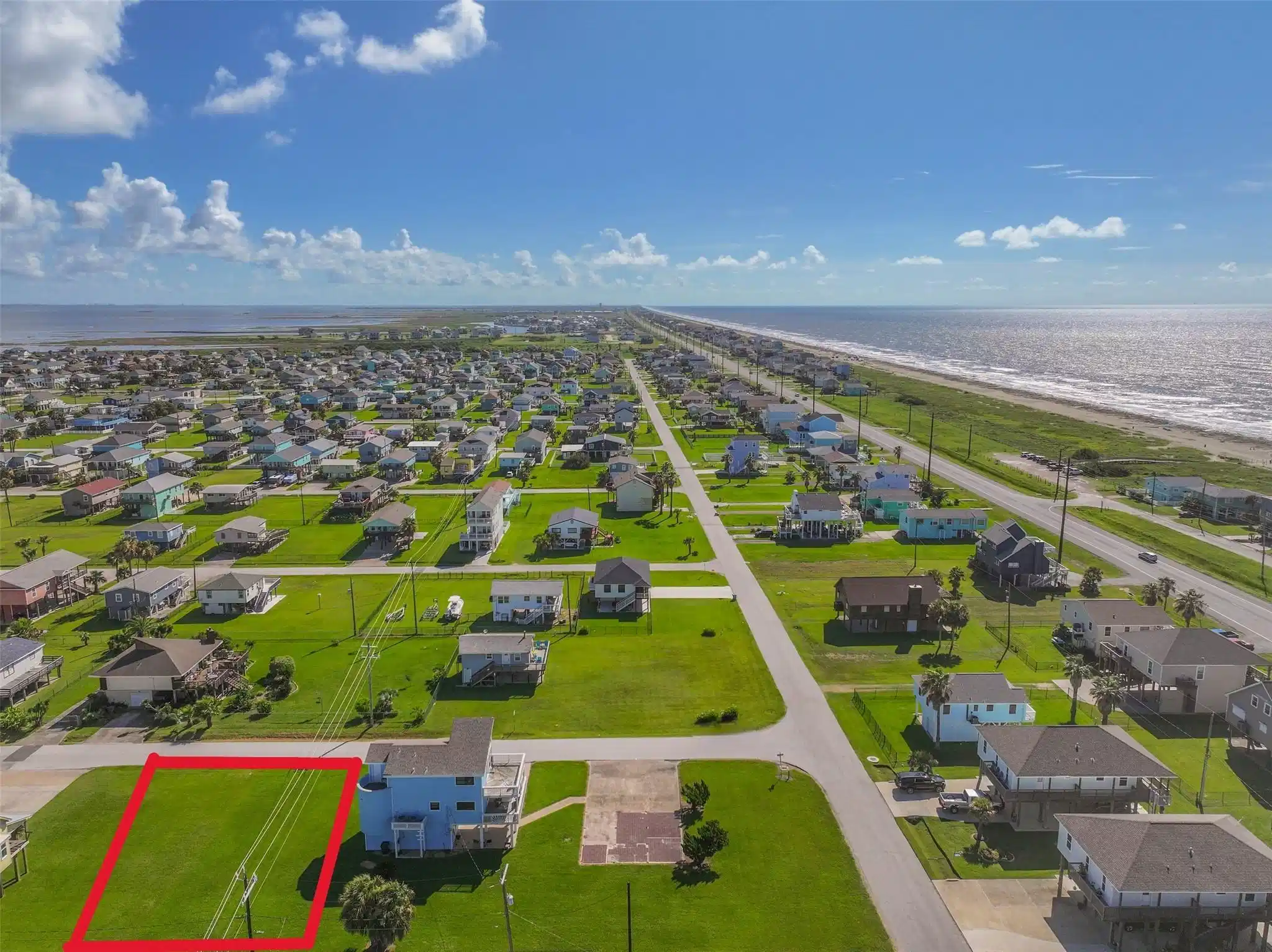 Image 1: Red line shows the approximate property line