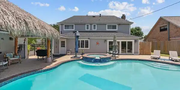 Image 4: Private backyard pool creates the perfect outdoor