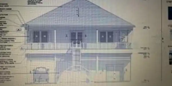 Image 2: Front Elevation per building plan