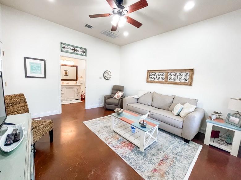 Image 3: Another view of the spacious living/bedroom. This