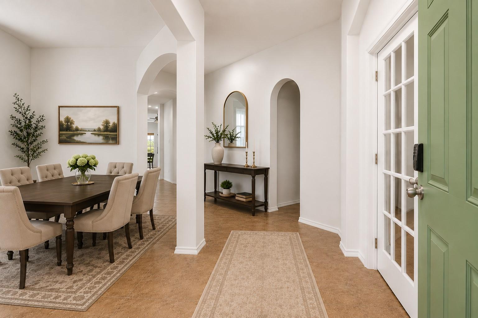 Image 4: Step inside from the covered front porch to high c
