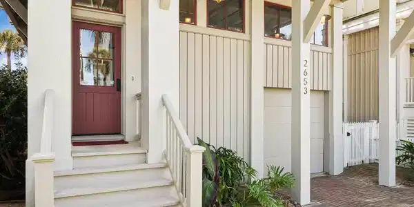 Image 2: Front entry.  Two car tandem garage on the right.