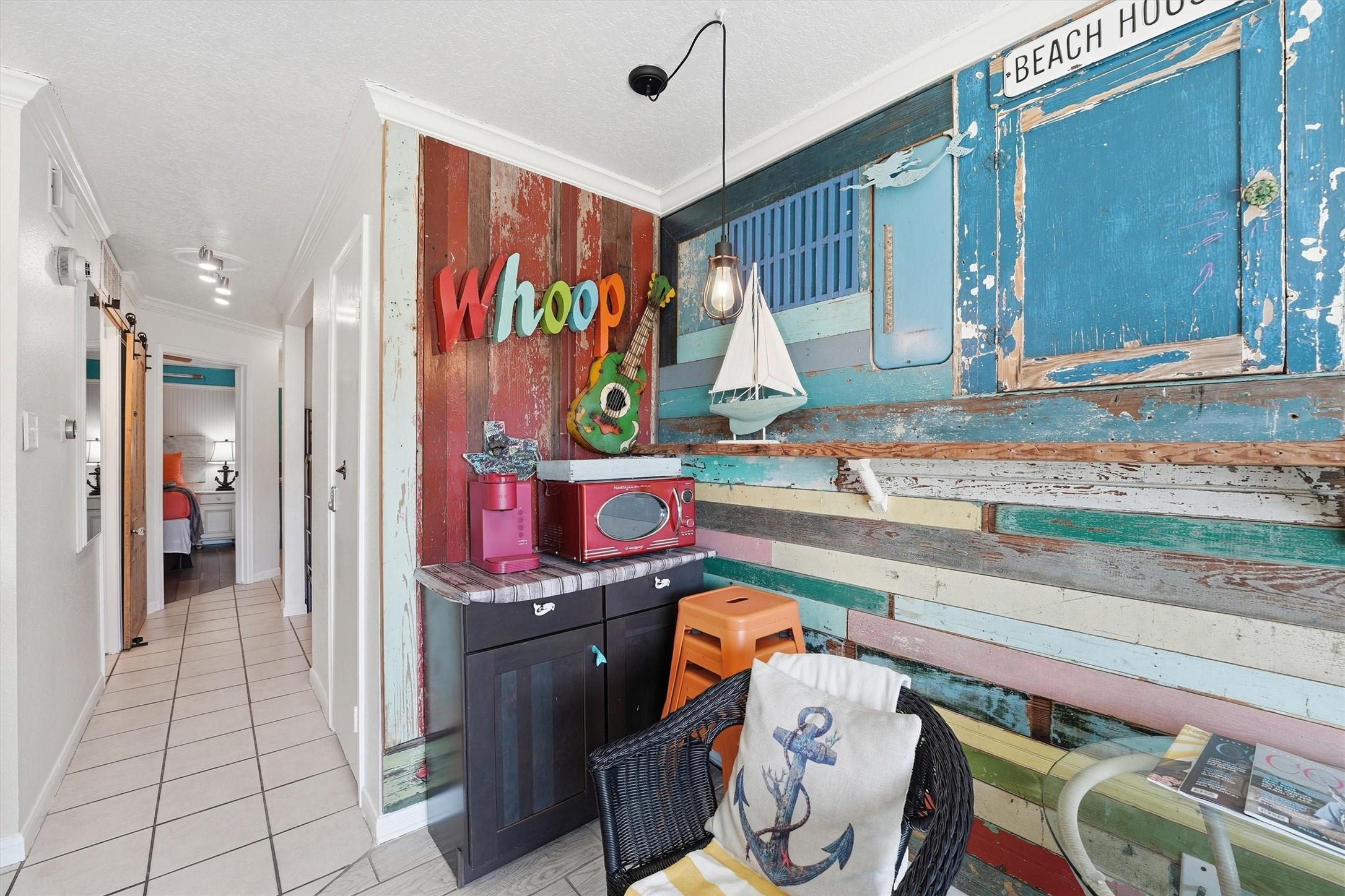 Image 4: Unique distressed wall brings so much character to