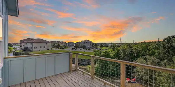 Image 4: Sunset views of Taylor Lake and privacy to your ri
