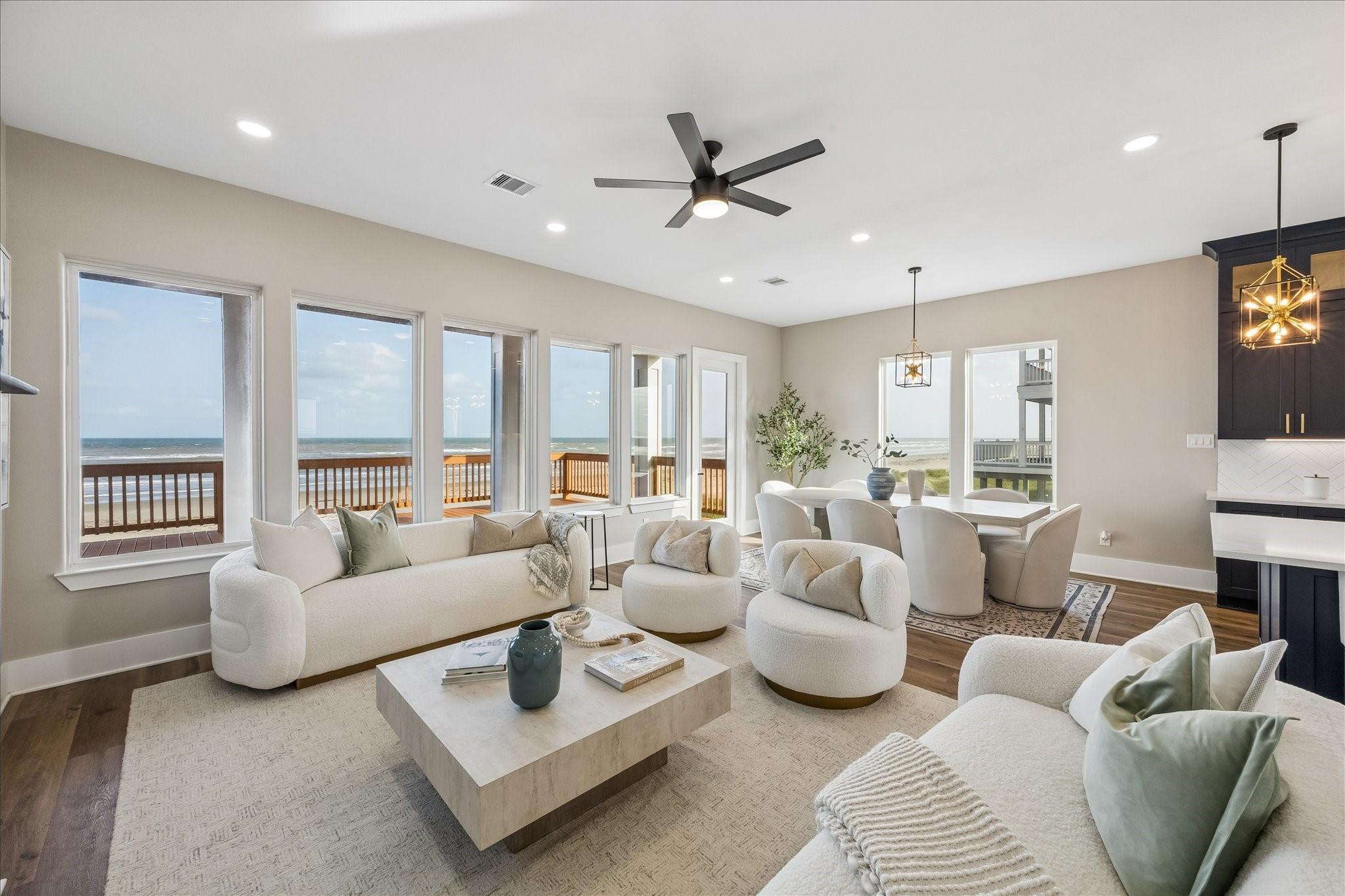 Image 1: Open concept design offering a seamless flow betwe