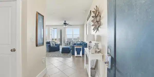 Image 2: A welcoming foyer with coastal-inspired finishes s