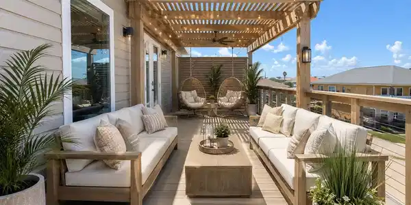 Image 2: One of two Private patios overlooking thebeach!