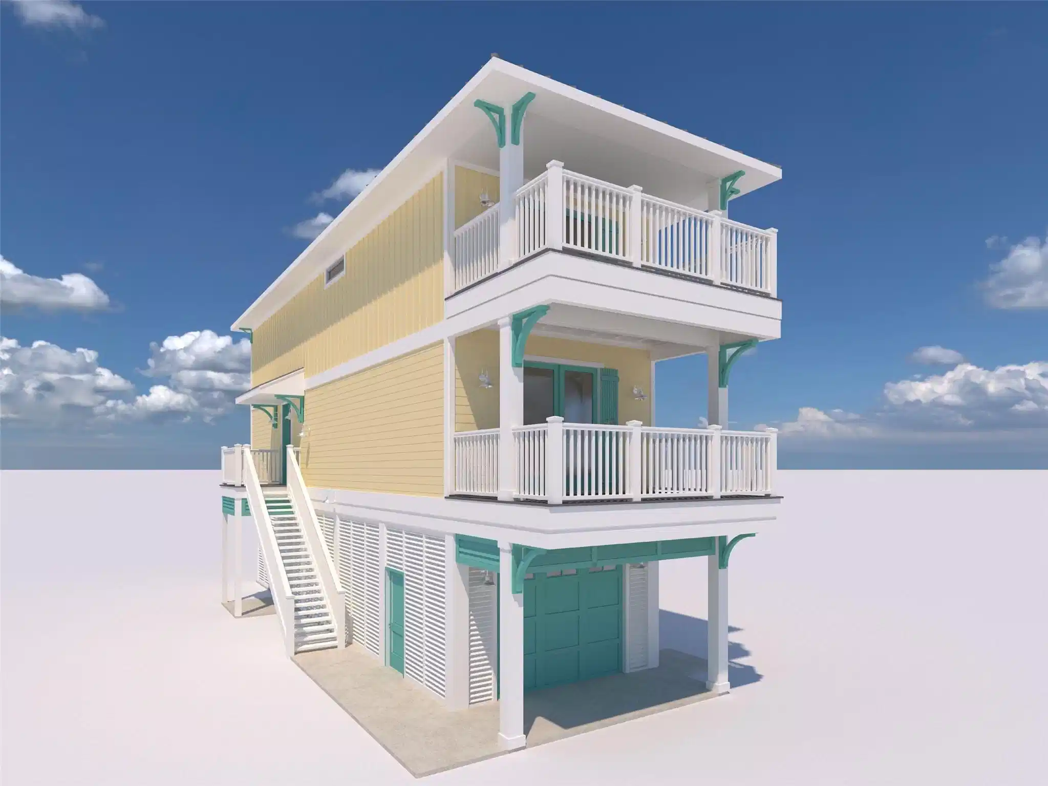 Image 1: Rendering of exterior colors for this property