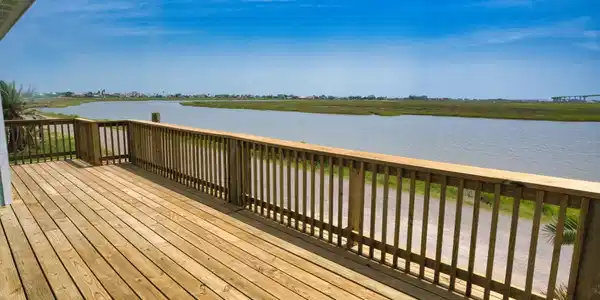 Image 2: Unobstructed view of Old Caney Lake all the way to