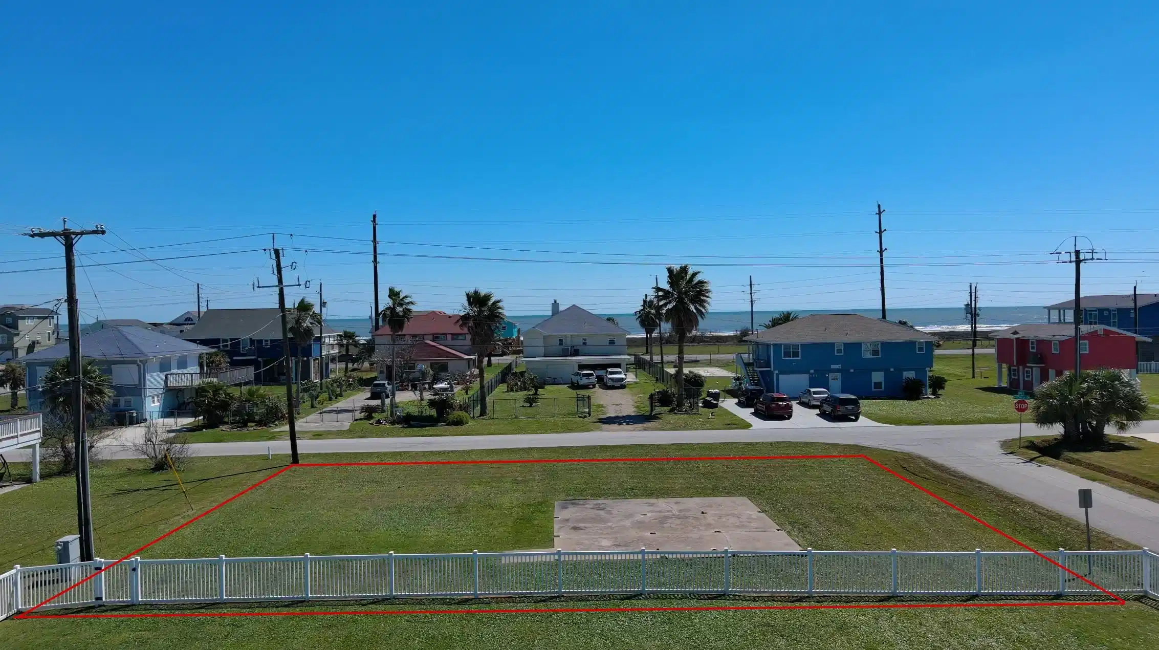 Image 1: Corner lot with beach view!
