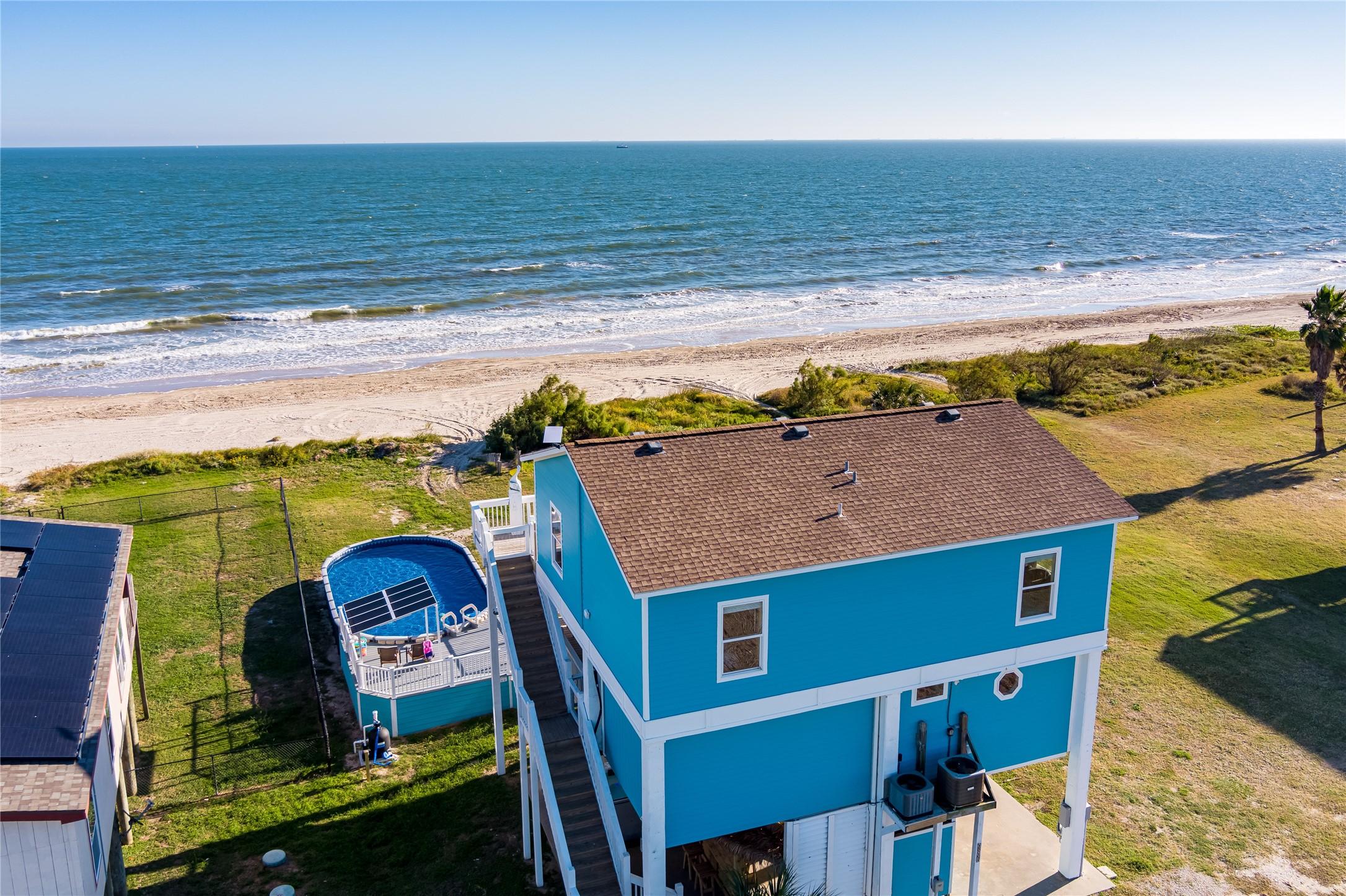 Image 2: Aerial view of back of house.