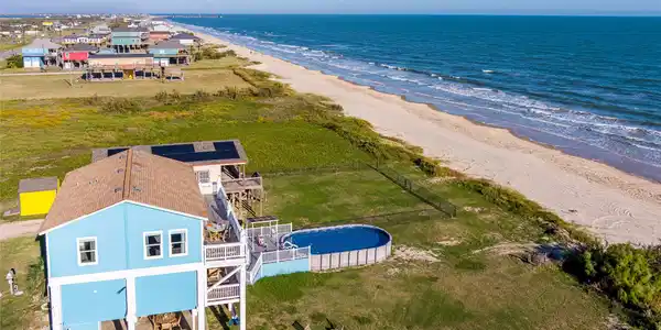 Image 3: Aerial view of west side of the house