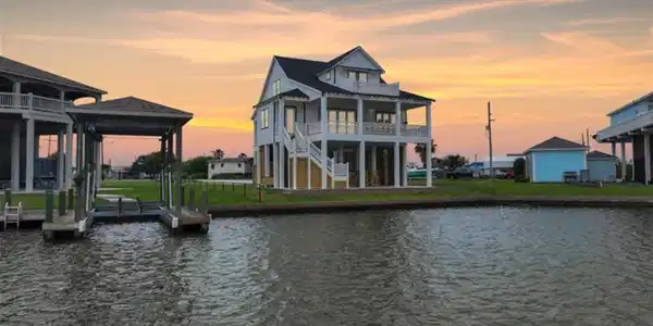Image 4: View from the water before the boathouse was insta