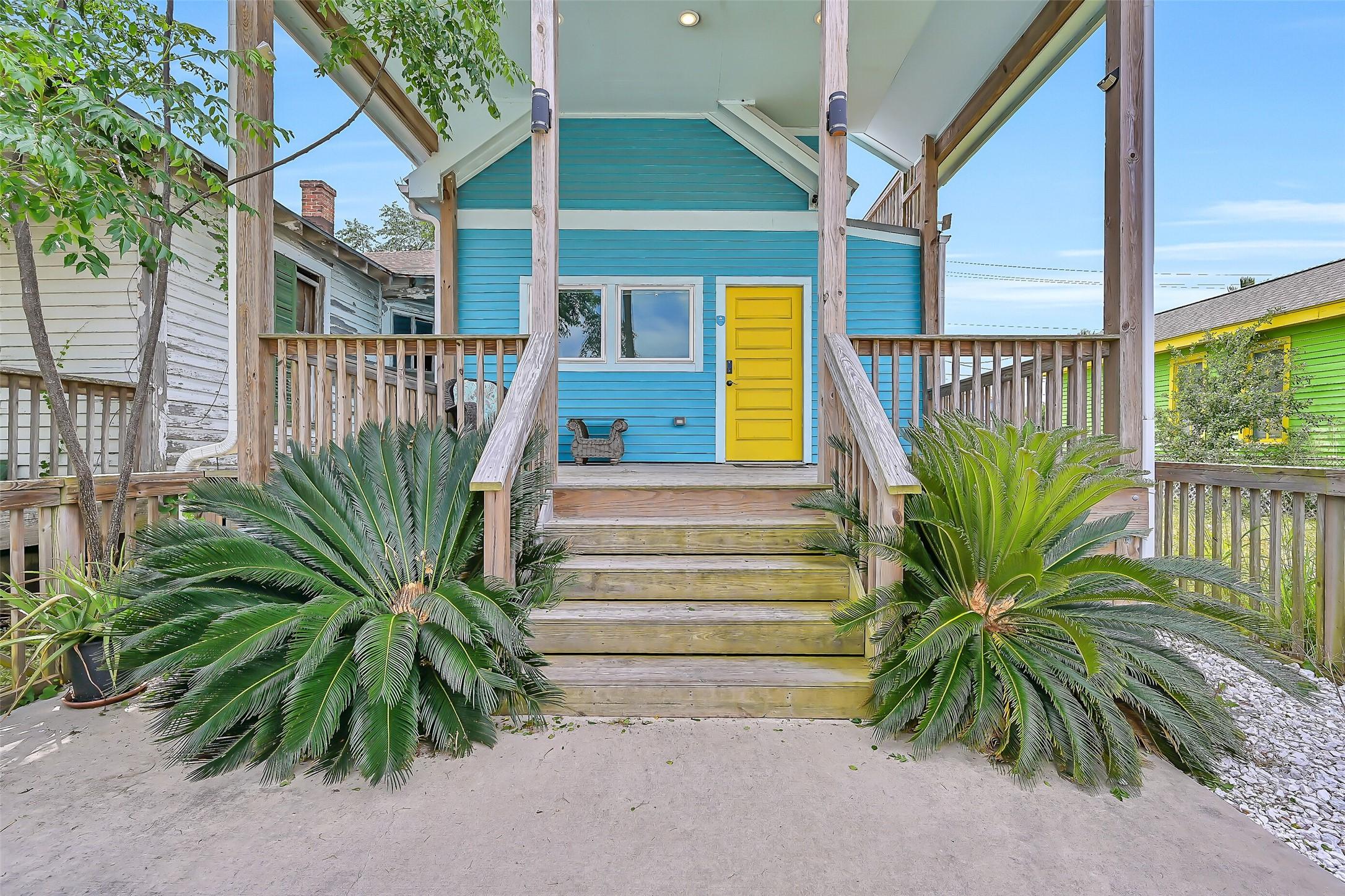 Image 3: The front of the home offers direct access to the