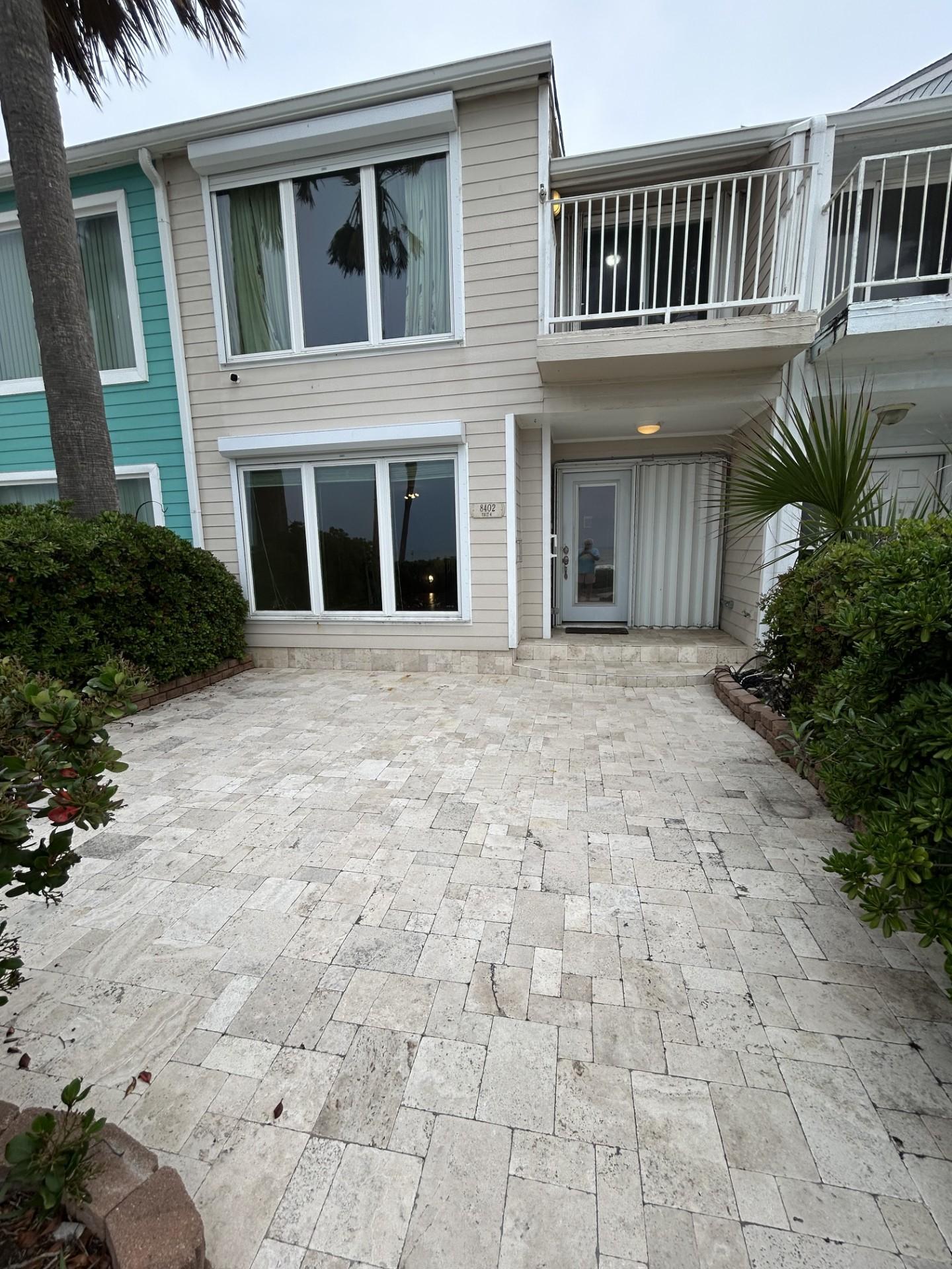 Image 2: The townhome has a private patio and also a privat