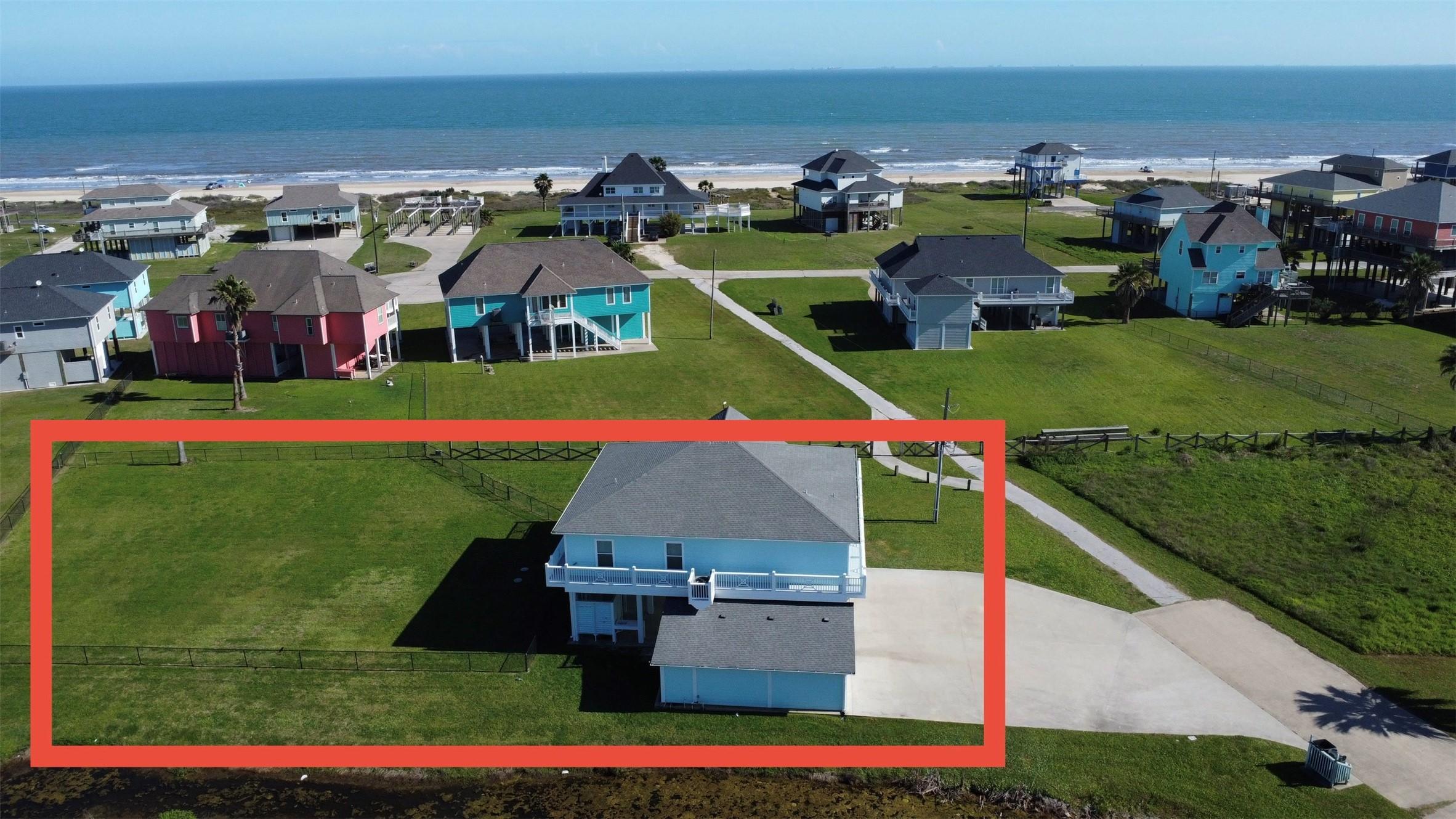 Image 3: View from behind house towards the beach
