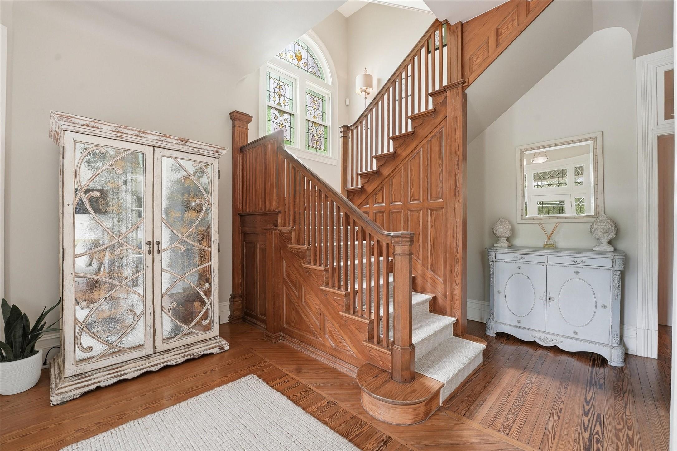 Image 4: Grand foyer featuring soaring ceilings, original h