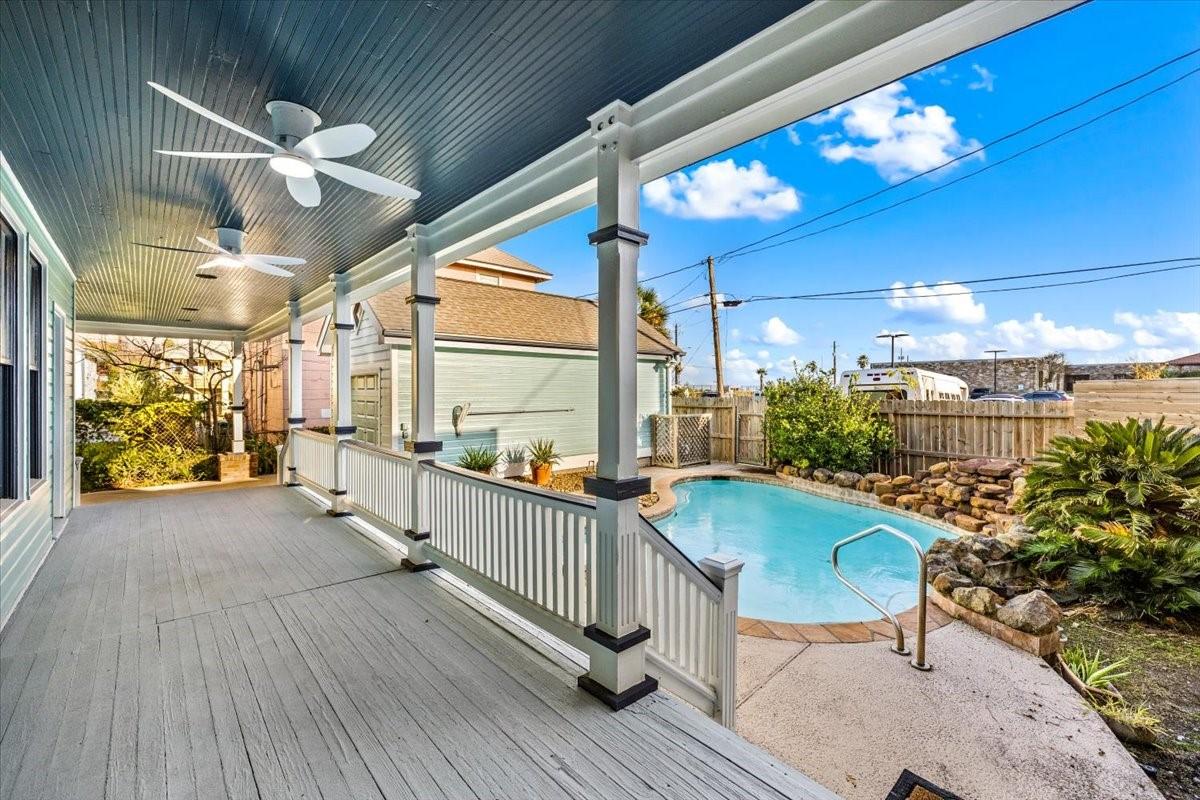 Image 2: This southeast-facing backyard pool oasis is natur