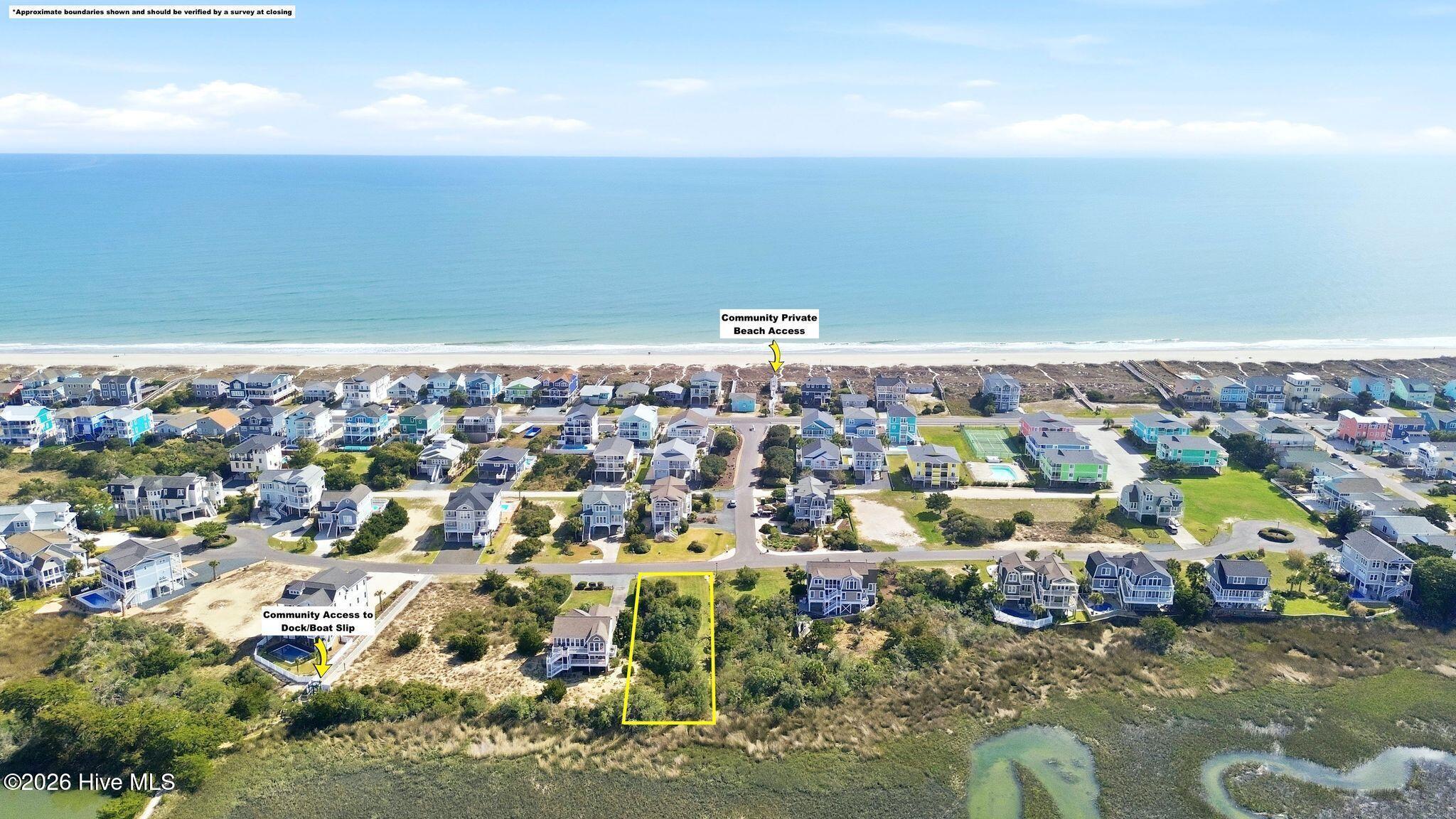 Image 1: Holden Beach/ICW marsh front