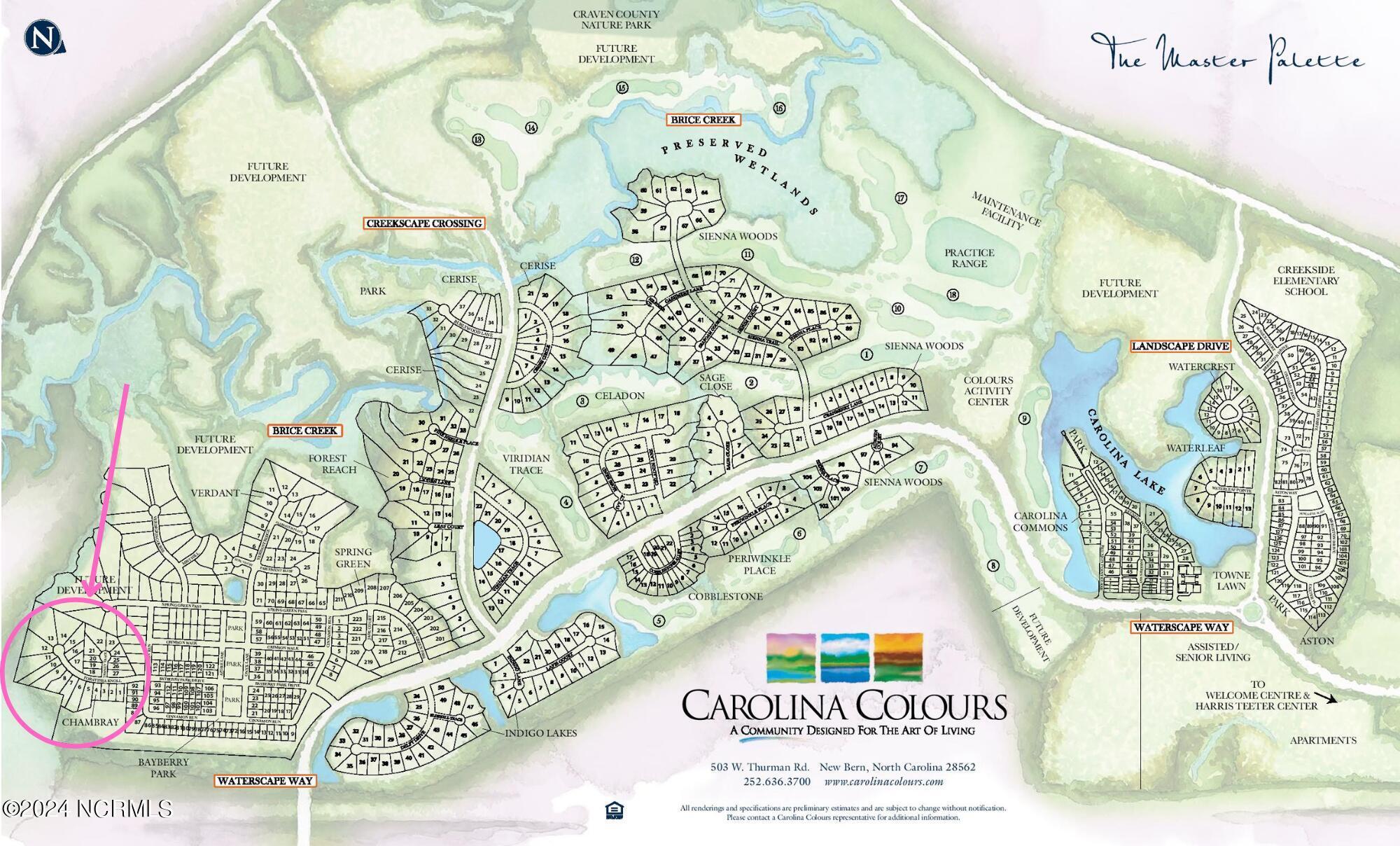 Image 3: Chambray lot map