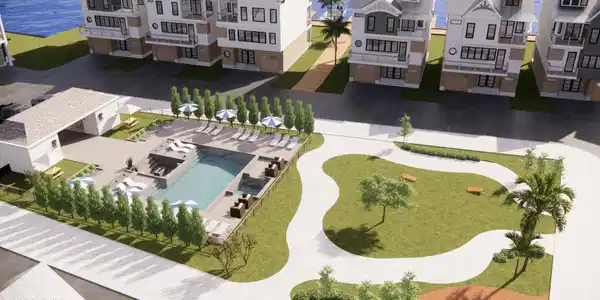 Image 3: Pool Area Rendering
