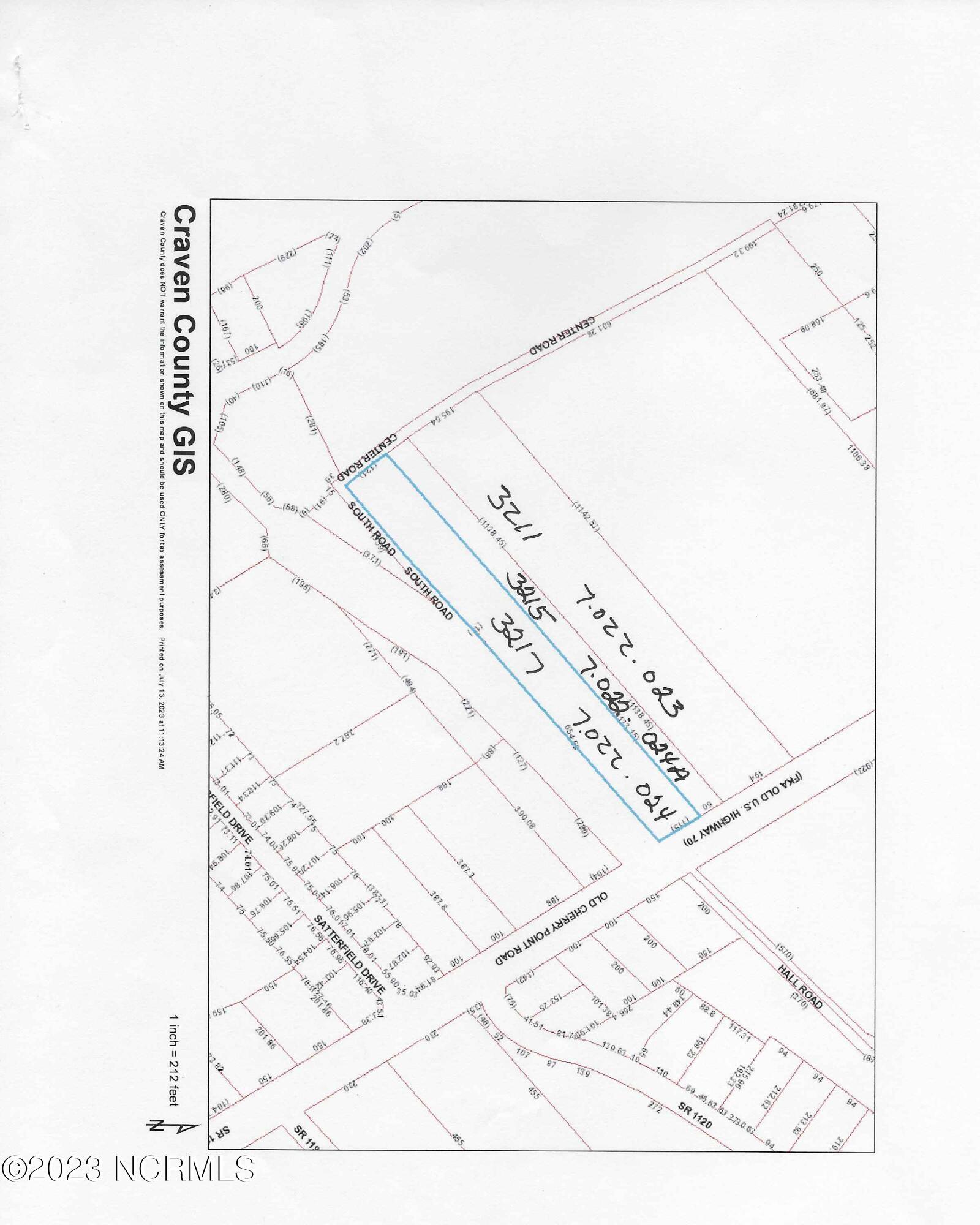 Image 4: GIS Map of 3211, 3215 and 3217 Old Cherr