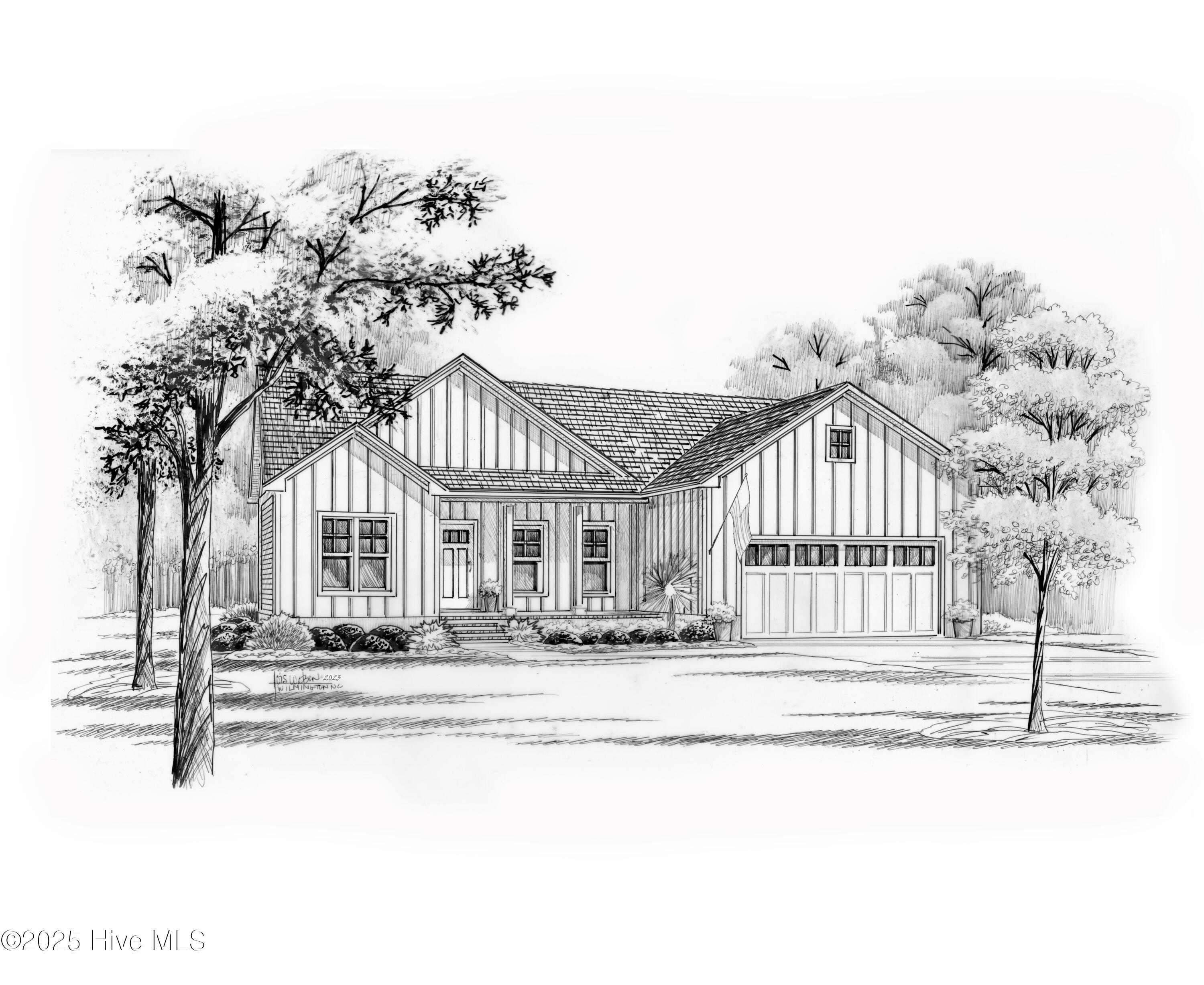 Image 2: Pamlico Rendering Black and White