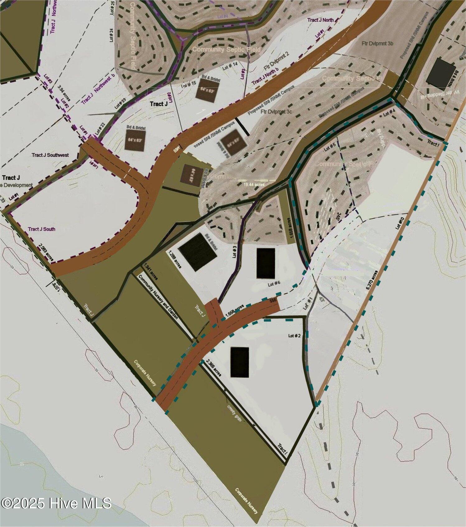 Image 2: Map of Entire Tract I, Lots 1,2,3,4,