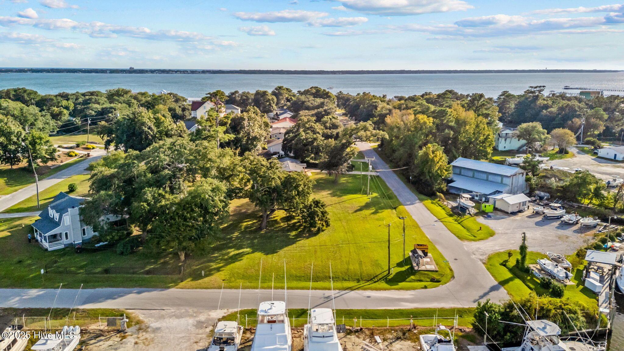Image 1: Drone shot towards Bogue Sound