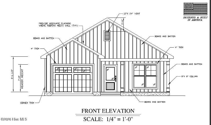 Image 2: Windy Point Front Elevation